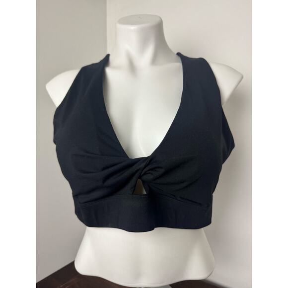Fabletics Sports Bra w/Twist Front Black 2X NWOT - Picture 6 of 7